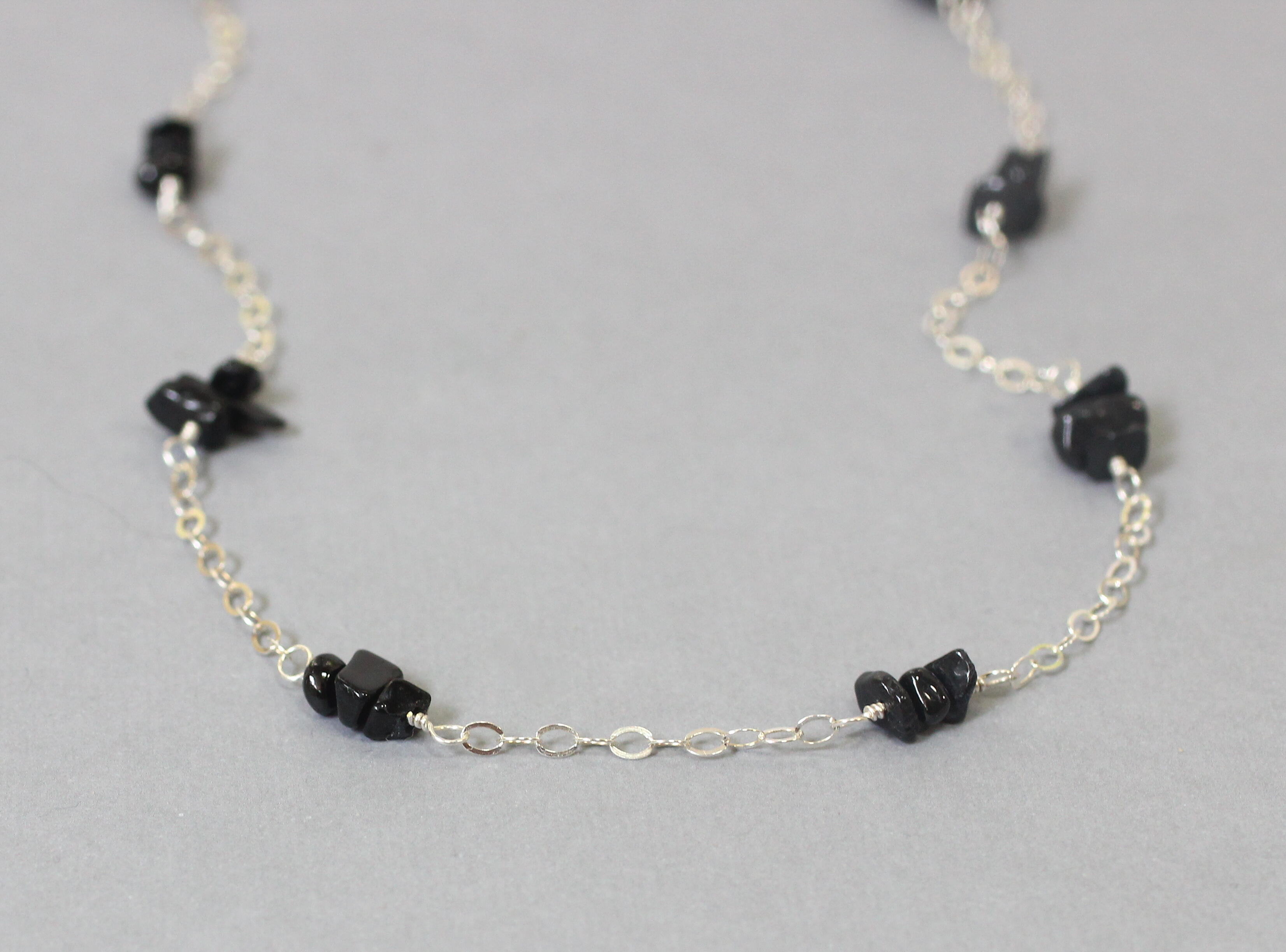 Raw Black Tourmaline Necklace