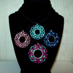 Chainmaille Celtic Wheel Pendant Necklace