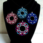 Chainmaille Celtic Wheel Pendant Necklace