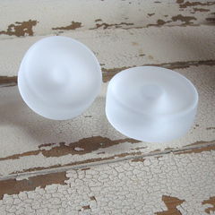 Beach Glass Hockey Puck Cabinet Knob Drawer Pull Sea Glass