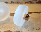 Beach Glass Hockey Puck Cabinet Knob Drawer Pull Sea Glass