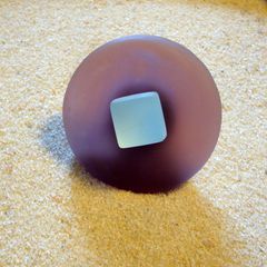 Round Beach Glass Cabinet Knob Drawer Pull
