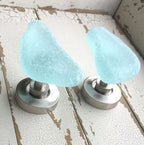 Sea Glass Recycled Stone Beach Coat Towel Wall Hook Large