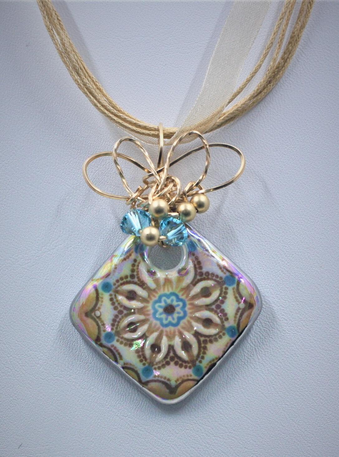 Shades of the Southwest Floral Imprint Pendant