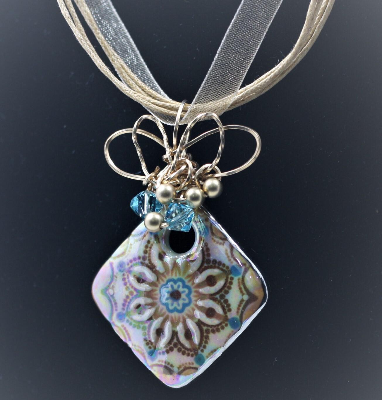 Shades of the Southwest Floral Imprint Pendant