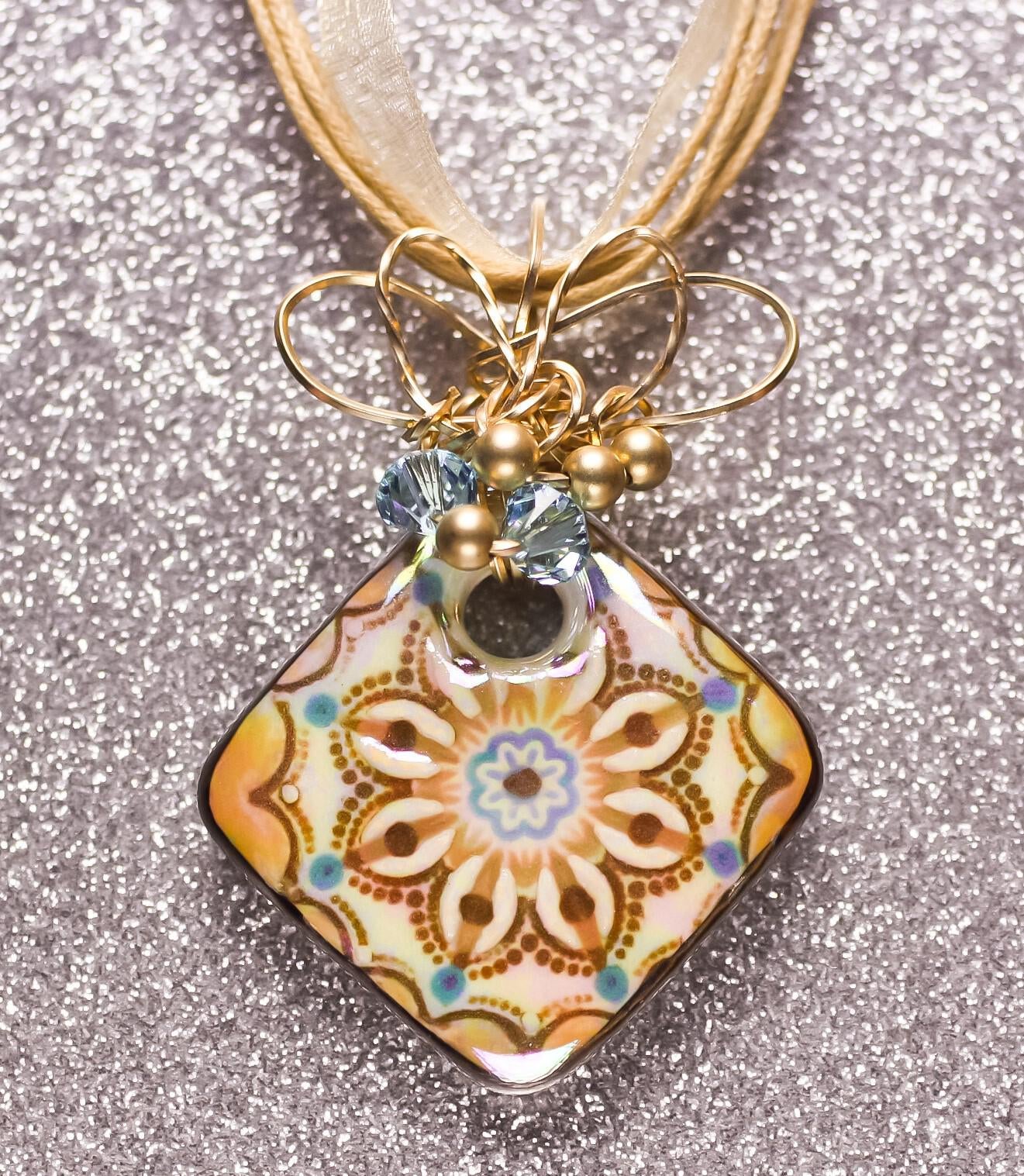 Shades of the Southwest Floral Imprint Pendant