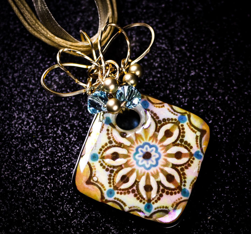 Shades of the Southwest Floral Imprint Pendant