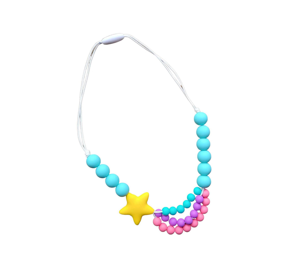 Kids Shooting Star Necklace made from Silicone Beads