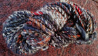 Black Tweed Handspun Merino Wool Yarn 70 yards