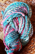 45 yards Handspun 2 ply yarn Playful