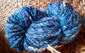 Blue Voyage 50 yards Handspun Merino 2 ply yarn