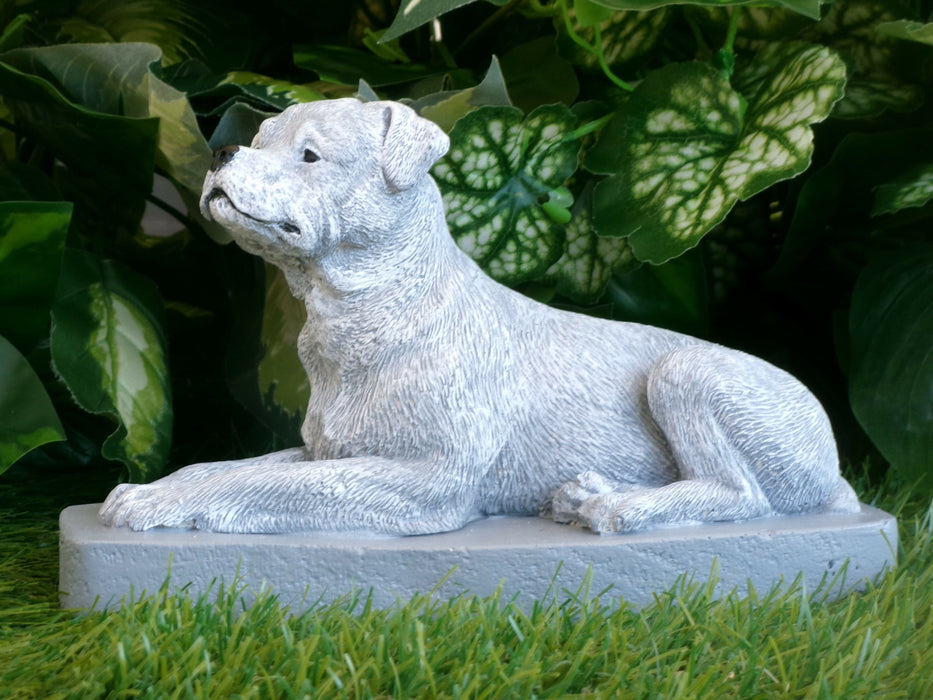 Rottweiler Concrete Statuette 3x7.25x4.75" high