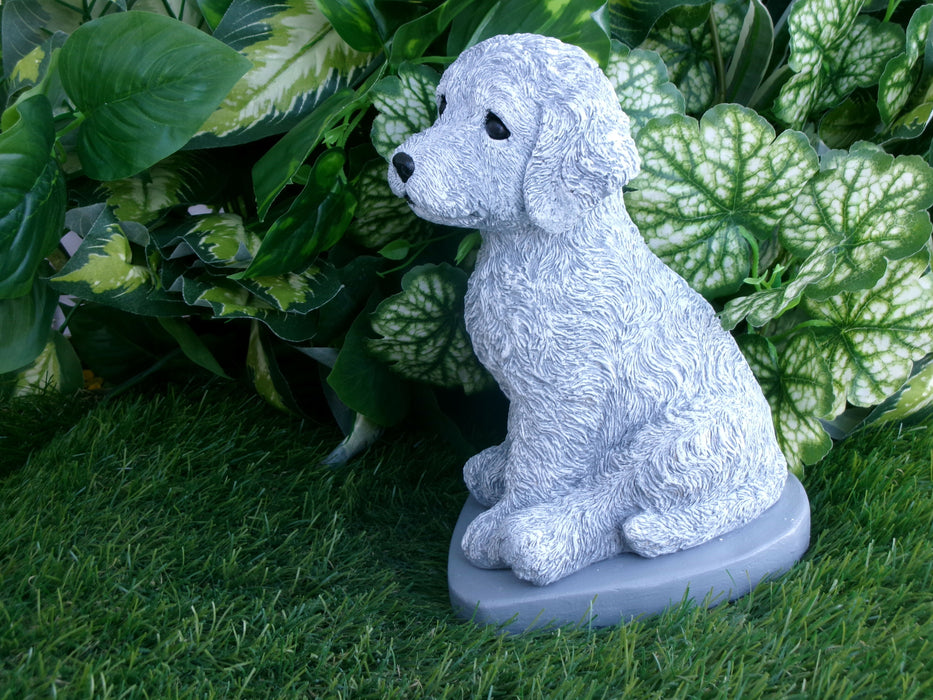 Cockapoo Dog 5 x 5 x 8.25" high Concrete Statue