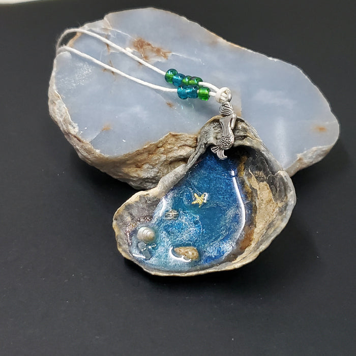Mermaid Resting On The Ocean - Resin Wall Art Ornament