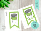 DIY Printable Custom Coffee Themed Birthday Banner, INSTANT DOWNLOAD