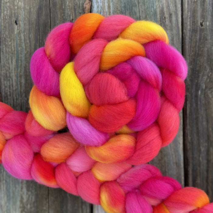 "Radiant" hand dyed Cormo wool