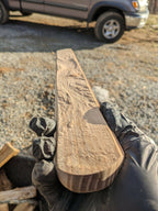 Mars Gale Crater Carving in Cedar