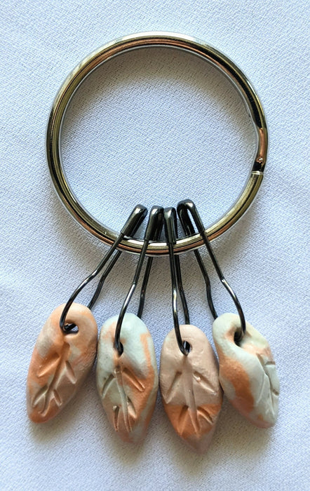 Leaf Stitch Markers (Set of 4)