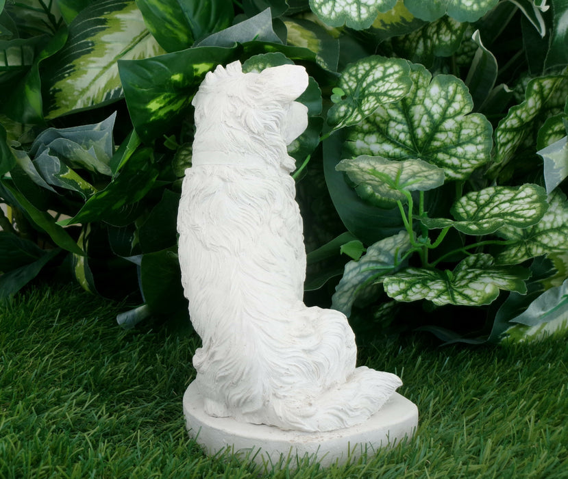Border Collie Statue 4x5x75" High Solid Concrete