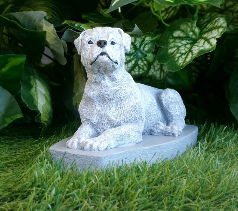 Rottweiler Concrete Statuette 3x7.25x4.75" high