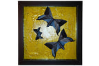 Black and Gold Framed Origami Butterflies Shadowbox