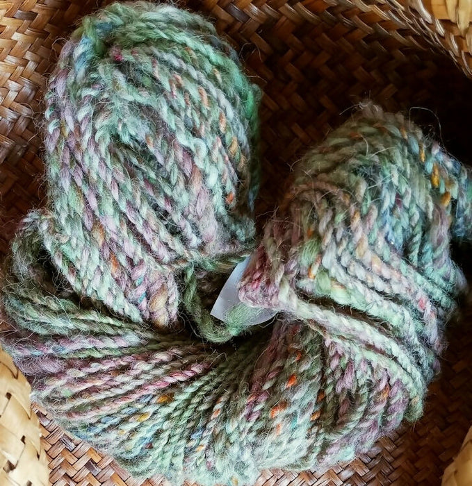 75 yards Handspun 2 ply yarn Marble Arch