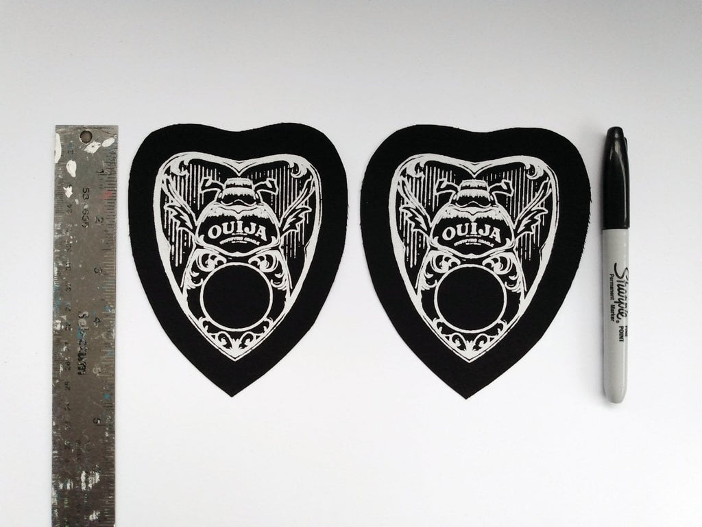 Beetle Ouija Planchette Steampunk Goth Sew-on Patches