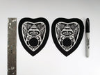 Beetle Ouija Planchette Steampunk Goth Sew-on Patches