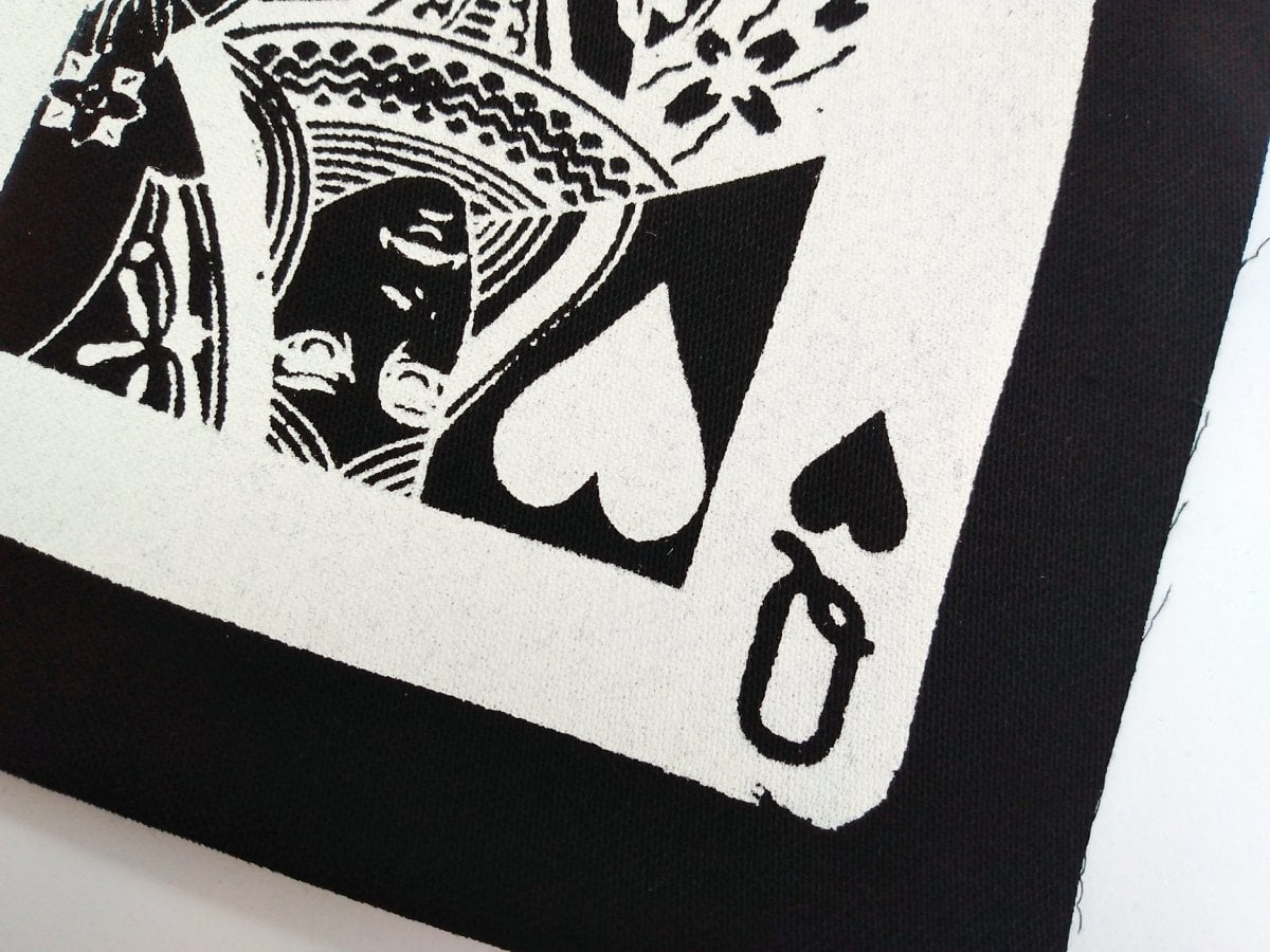 Queen of Hearts Goth Punk Sew-on Patches