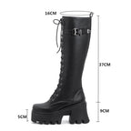 Gothic Punk Women Thick Sole Platform