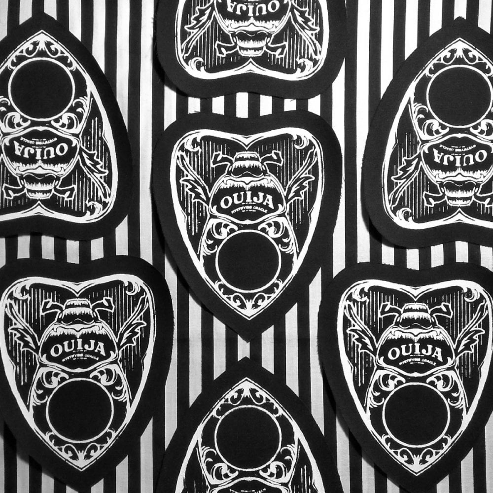 Beetle Ouija Planchette Steampunk Goth Sew-on Patches