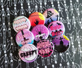 Pastel Goth Halloween Button Set