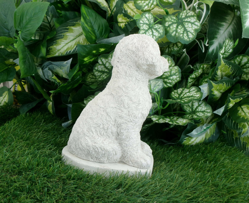 Cockapoo Dog 5 x 5 x 8.25" high Concrete Statue