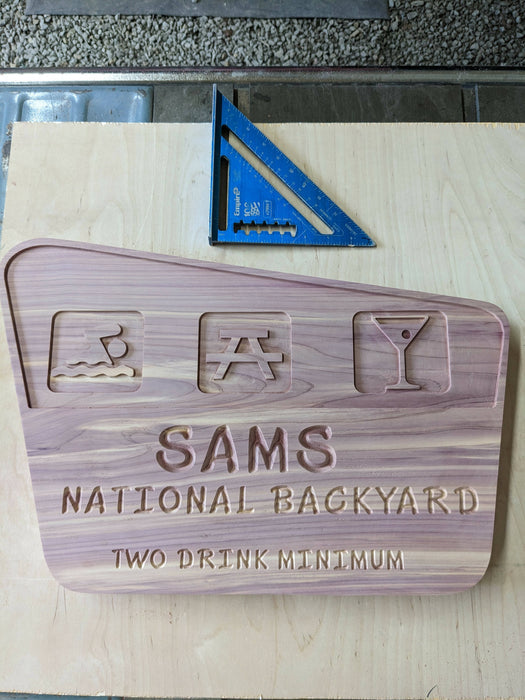 Custom National Park Sign - DEPOSIT ONLY - prices start at $175
