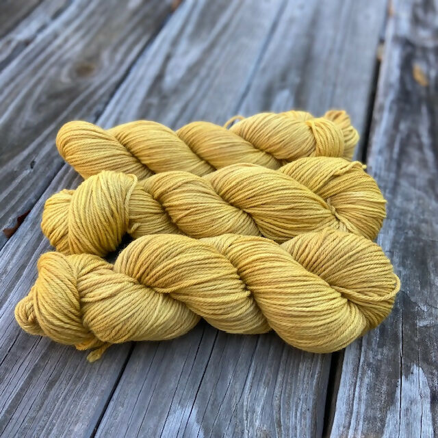 Botanical hand dyed yarn - Golden Willow