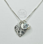 Personalized Remembrance Memorial Angel Wing Necklace,Mother's Day Gift,Sympathy Bereavement Gift,Loss of Husband Mom Mother Brother Sister