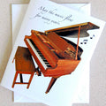 Music Greeting Card Baby Grand 4 Card Set