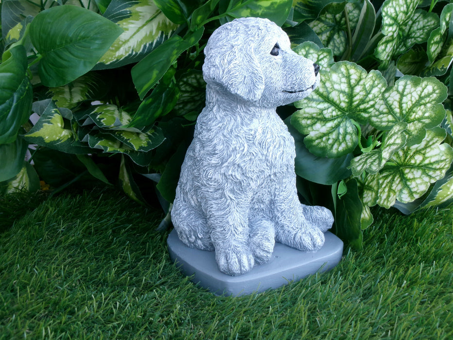 Cockapoo Dog 5 x 5 x 8.25" high Concrete Statue