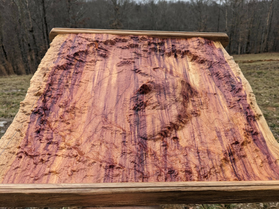 Mars Gale Crater Carving in Cedar