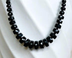 Faceted Black Beaded necklace