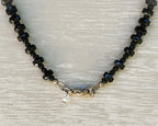Faceted Black Beaded necklace
