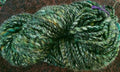 Silky Green Handspun Yarn 117 yards