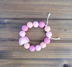 Kids Personalized Name Rainbow Necklace made from Silicone Beads