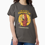 Copia de Corkholio – Funny Wine Cartoon T-Shirt | I Demand Wine by The Lit Shop Unisex T-shirt, Sweatshirt, Hoodie, Long Sleeve Tee