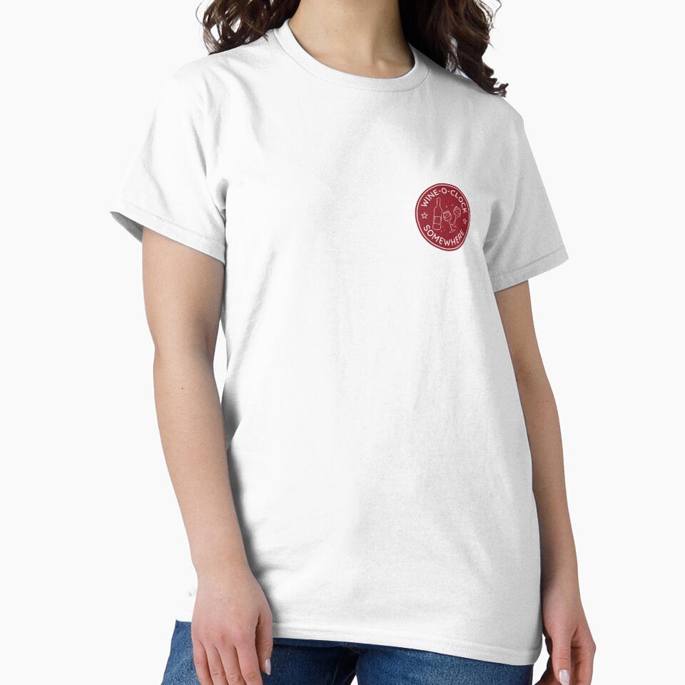 Copy of Copy of Wine O'clock Somewhere Seal - Wine Lover - Red by maura41 Unisex T-shirt, Sweatshirt, Hoodie, Long Sleeve Tee