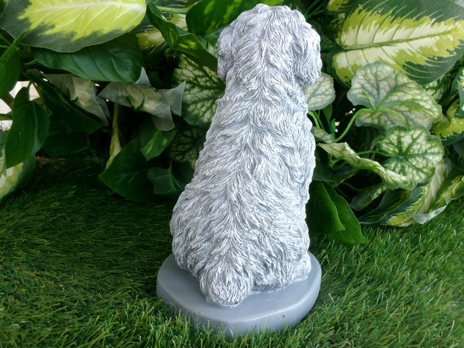 Cockapoo Concrete Statue 4.5x6.8.25" High
