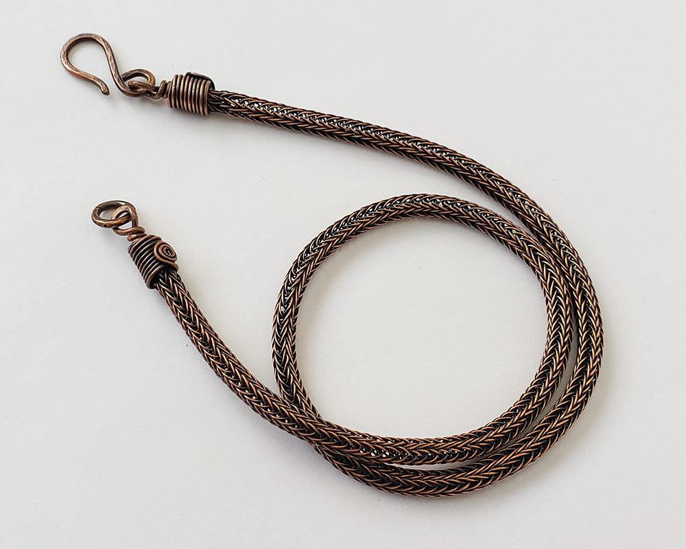 Copper Viking Knit Weave Chain
