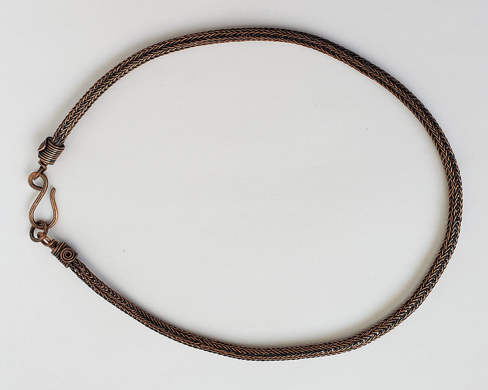 Copper Viking Knit Weave Chain