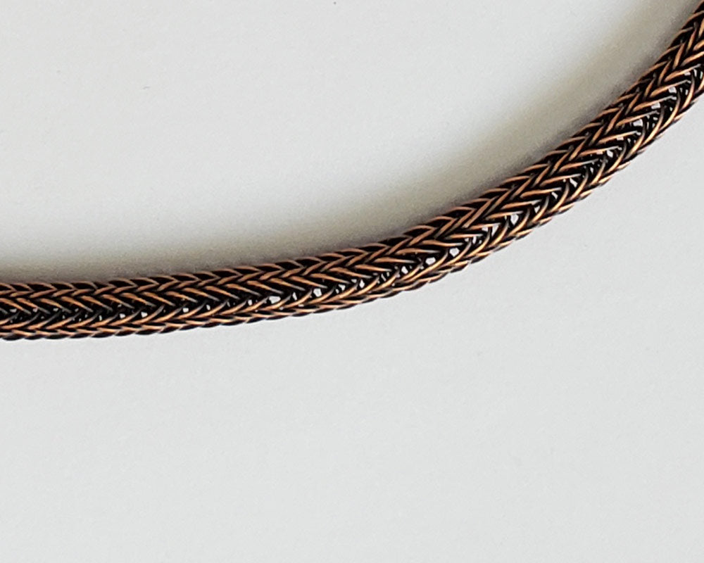Copper Viking Knit Weave Chain