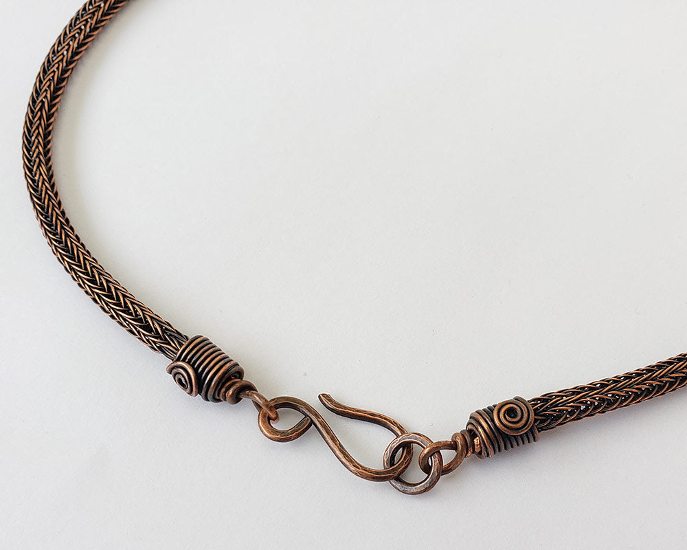 Copper Viking Knit Weave Chain